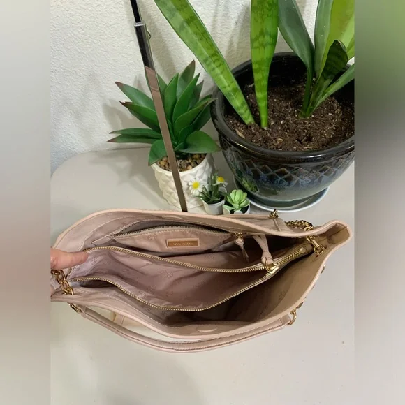Tory Burch Blush Leather Chain-Handle Shoulder Tote - Picture 12 of 15